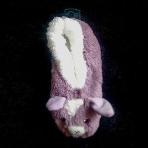 Lavender Snoozies bunny slippers